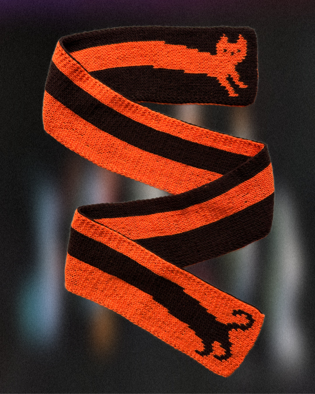 Scarf knitting pattern ✧ Kitty Cat