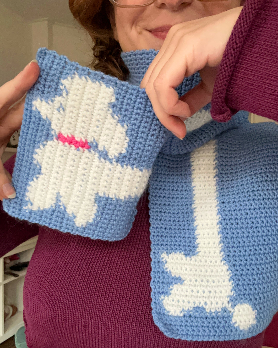 Crochet scarf pattern ✧ Poodle