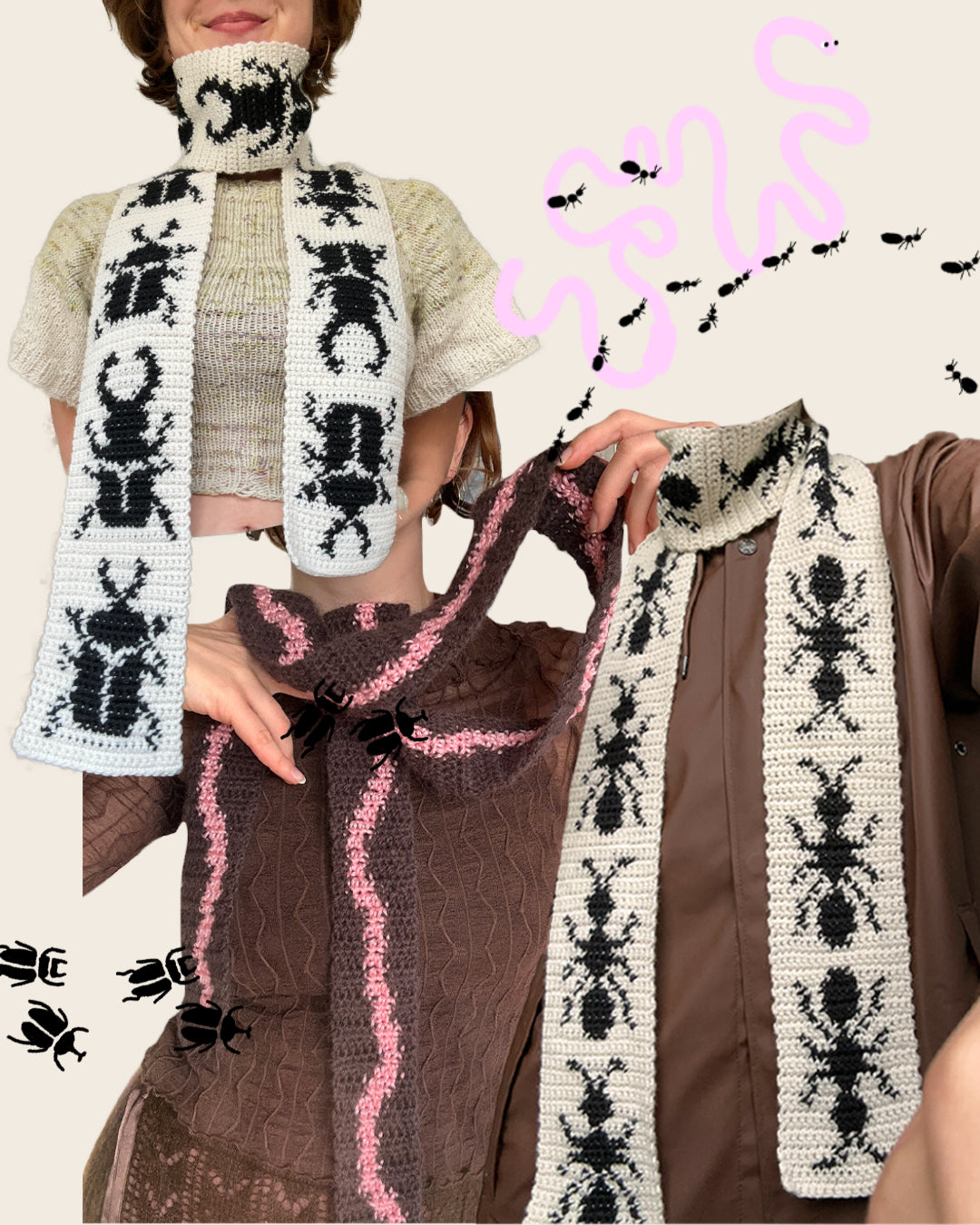 Haakpatroon combipakket ✧ Insectensjaals