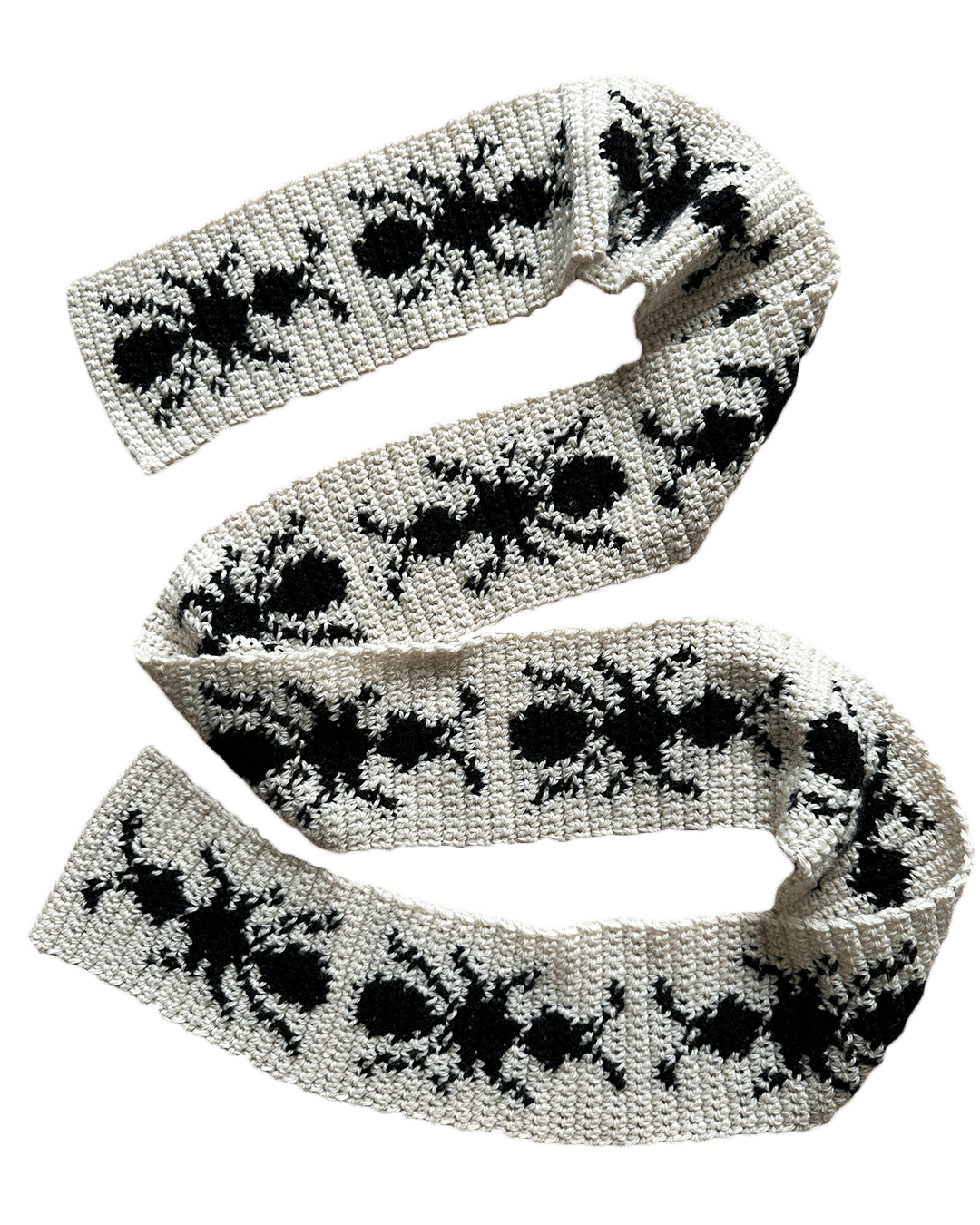 Crochet scarf pattern ✧ Ants - devout hand
