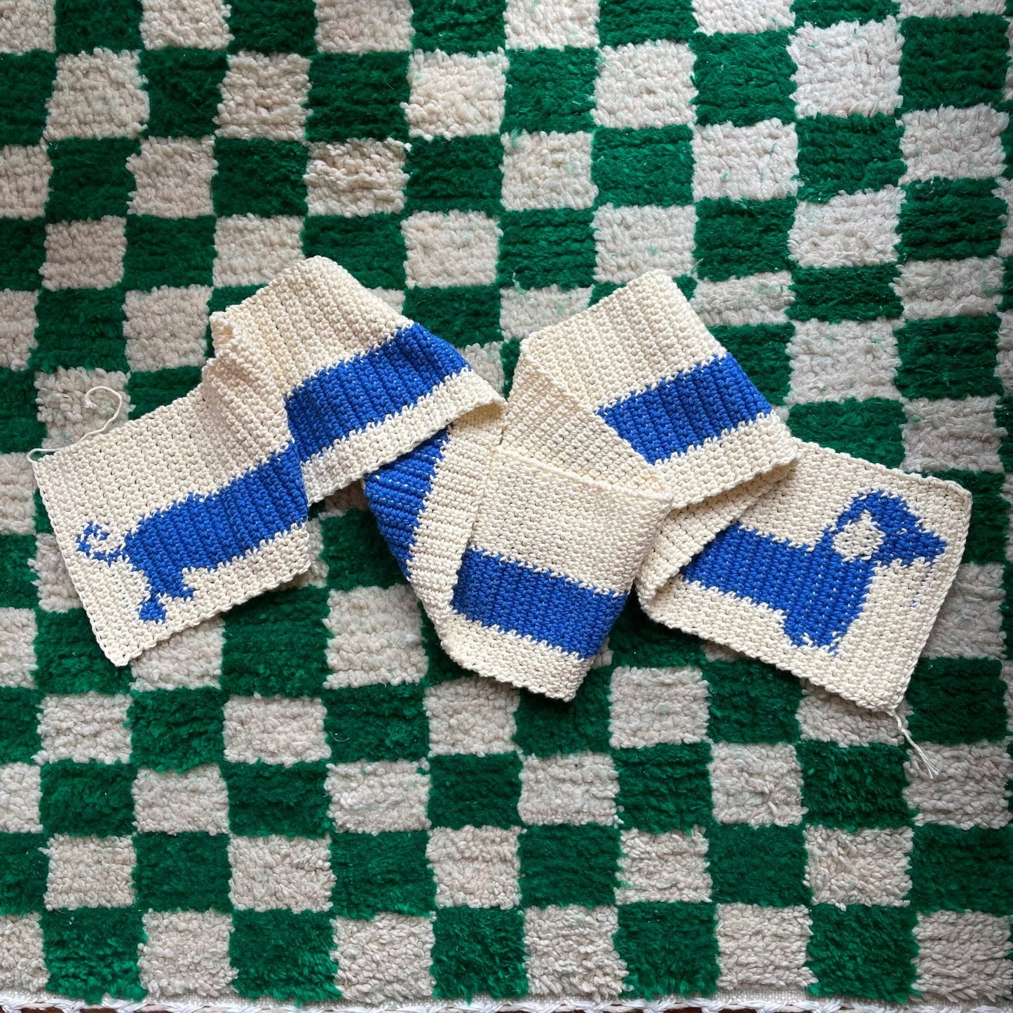 Custom Handmade Scarf ✧ Sausage Dog Design ✧ by devout hand