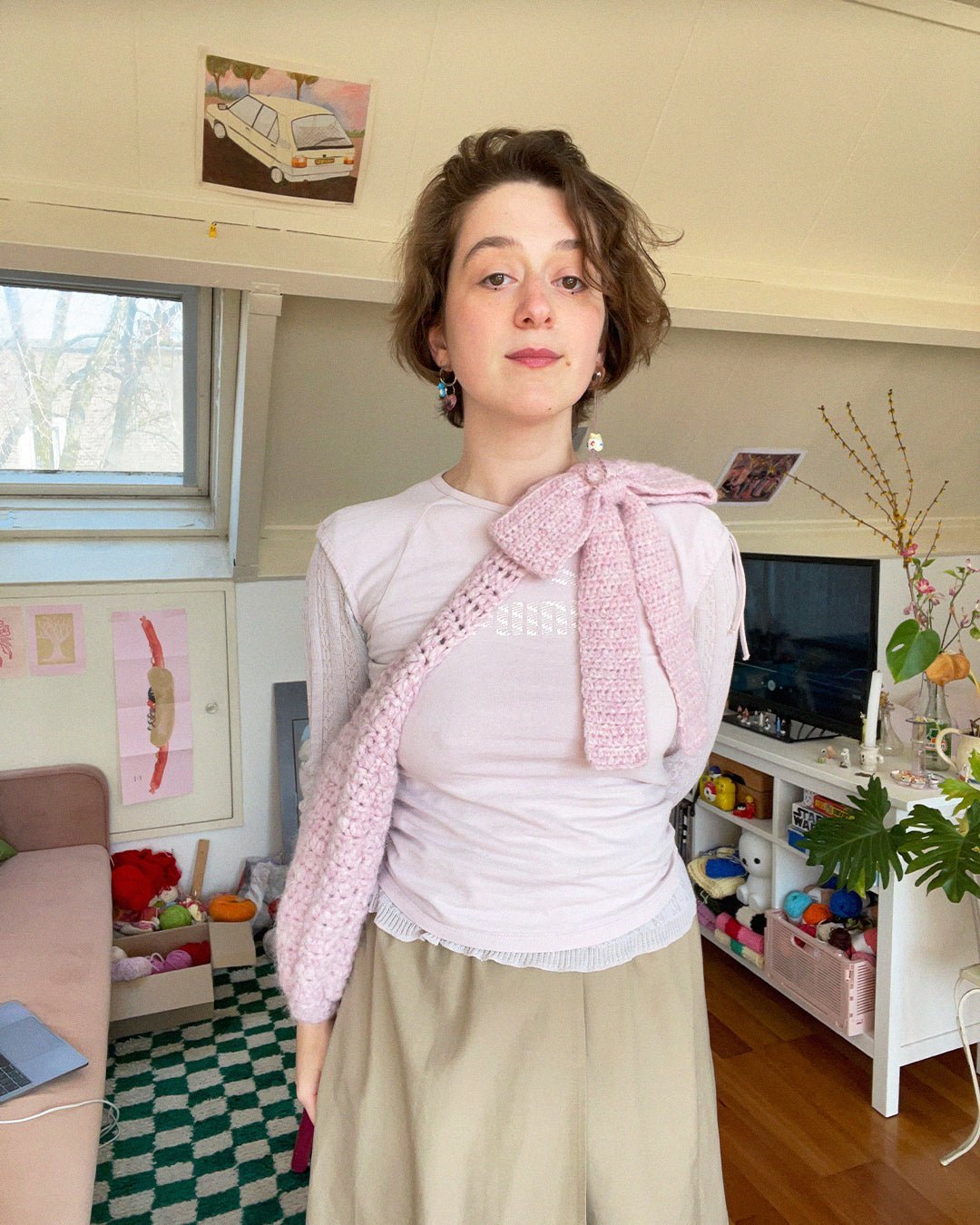 Crochet bag pattern - big bow bag