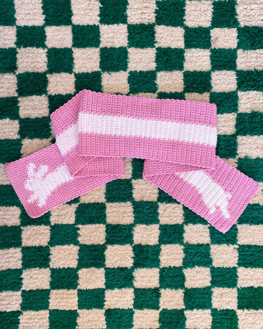 ✧ Pattern: Bunny scarf ✧ - devout hand