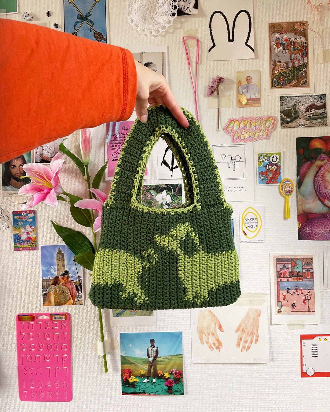 Crochet Bag Pattern - sausage dog