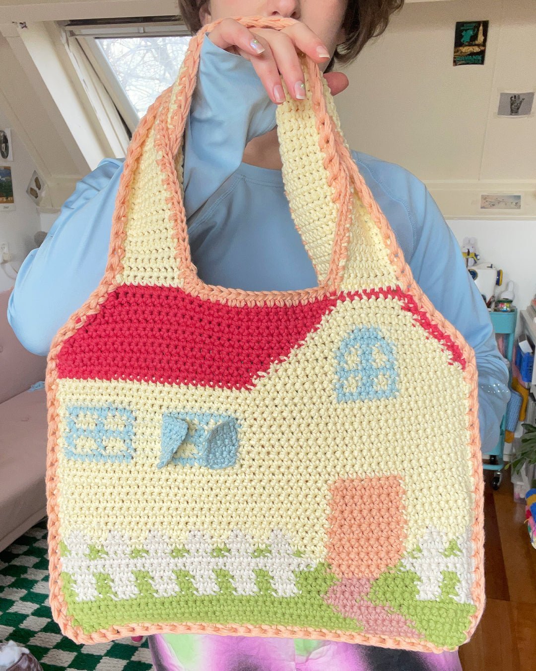 Crochet Bag Pattern - This House Is Not A Home bag