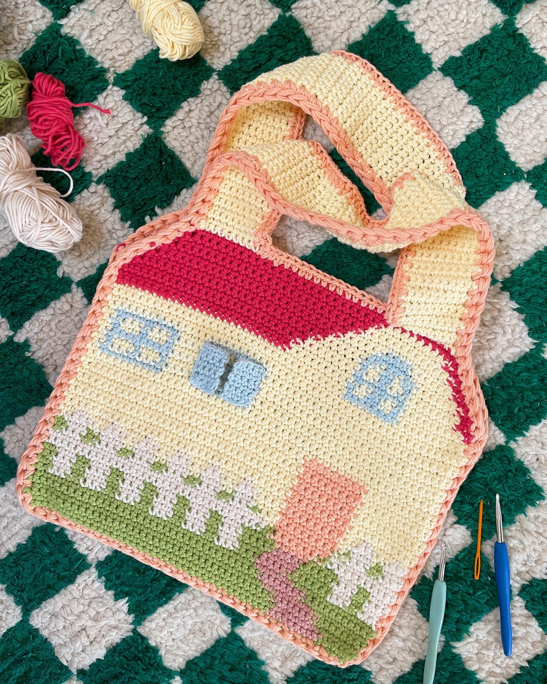 Crochet Bag Pattern - This House Is Not A Home bag