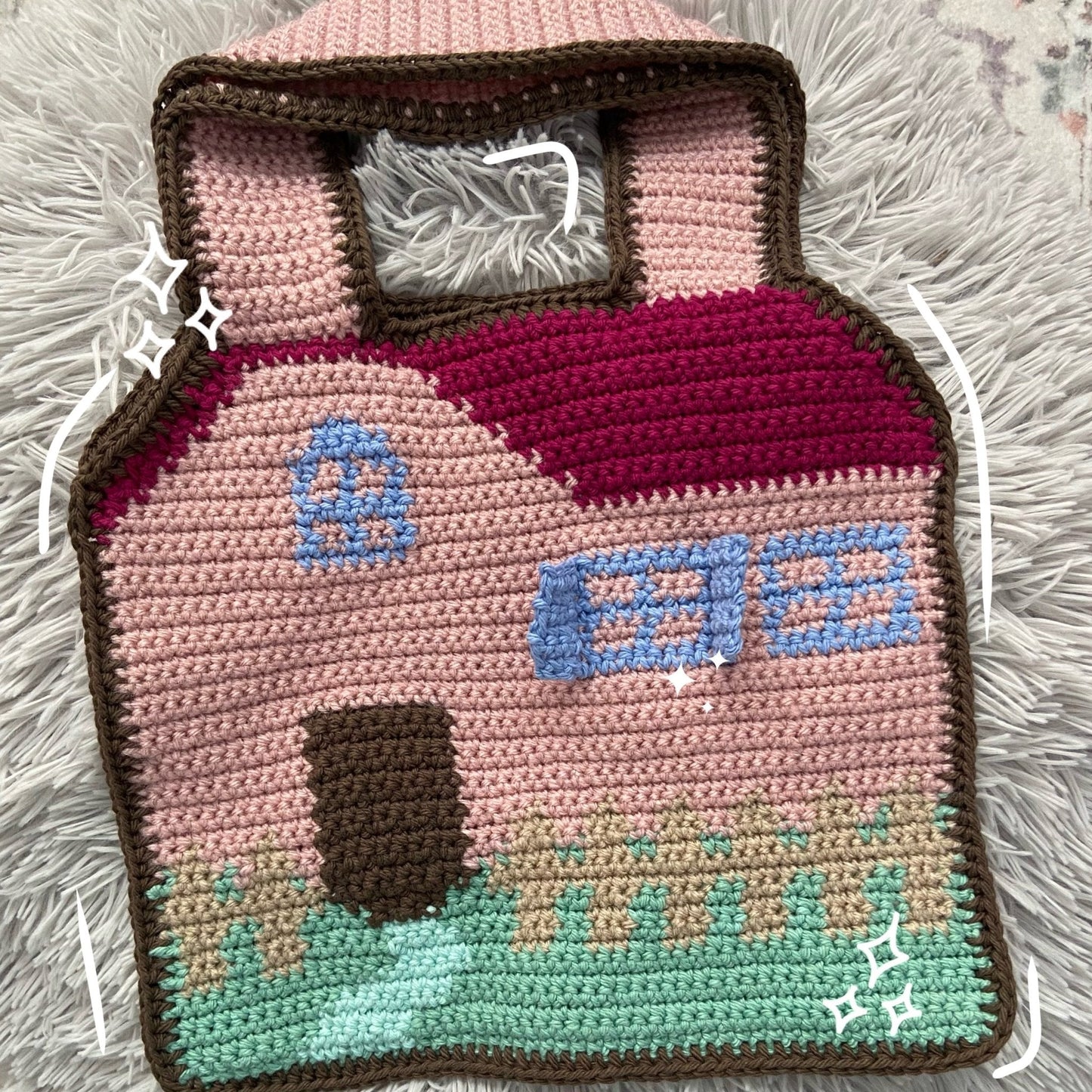 Crochet Bag Pattern - This House Is Not A Home bag
