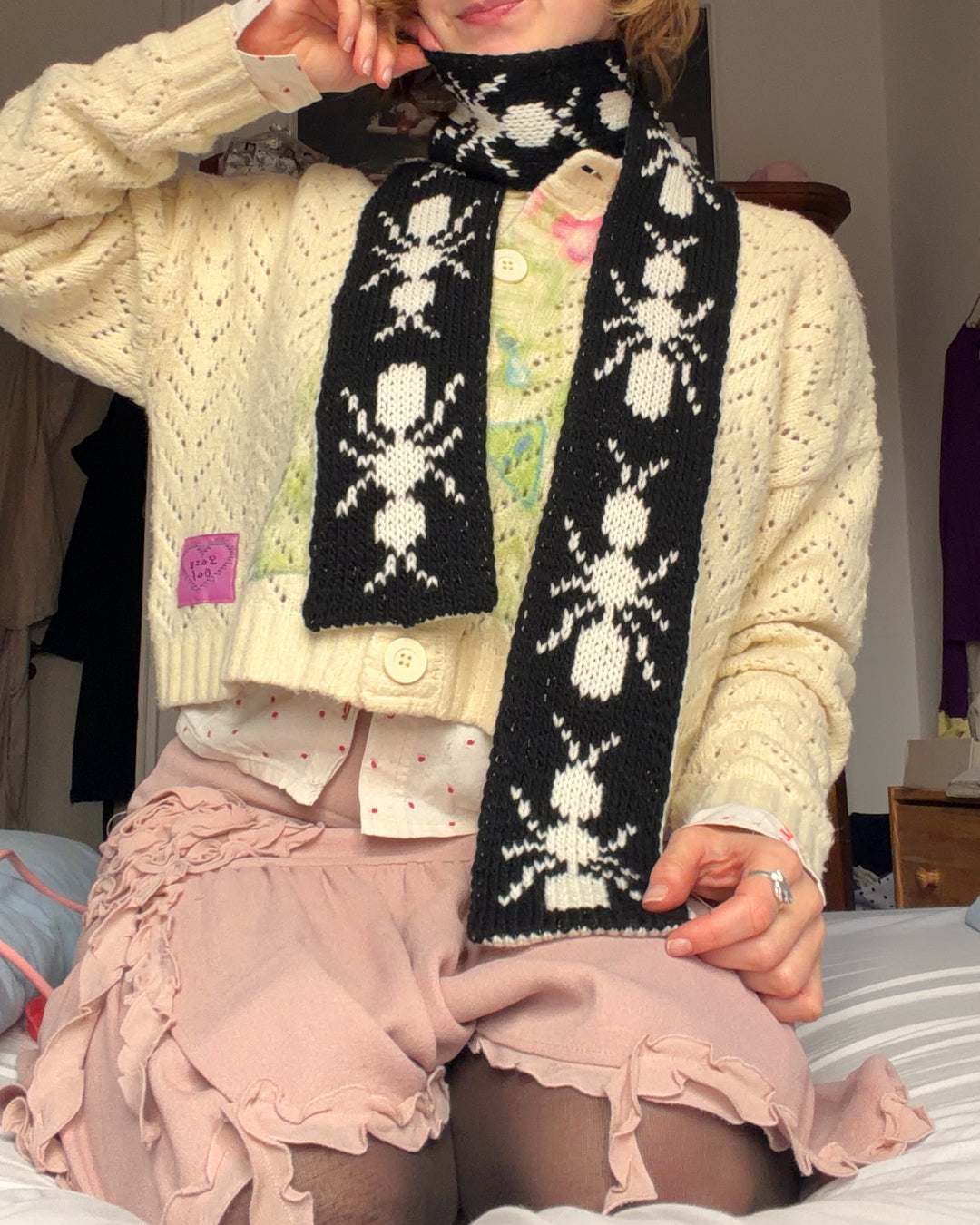 Scarf knitting pattern ✧ Ant