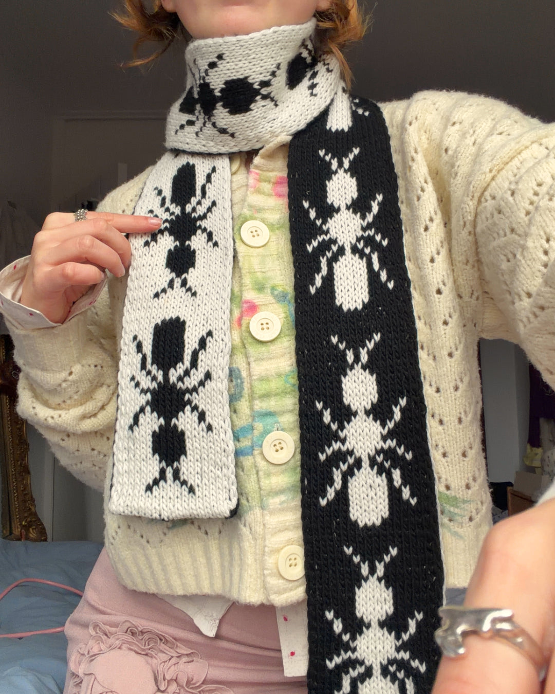 Scarf knitting pattern ✧ Ant