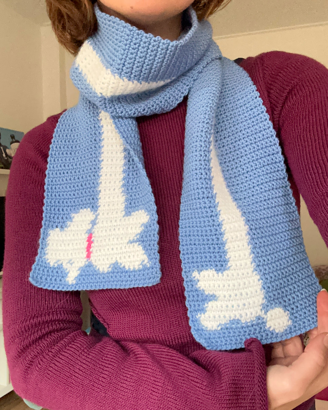 Crochet scarf pattern ✧ Poodle