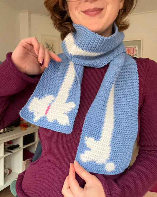 Crochet scarf pattern ✧ Poodle