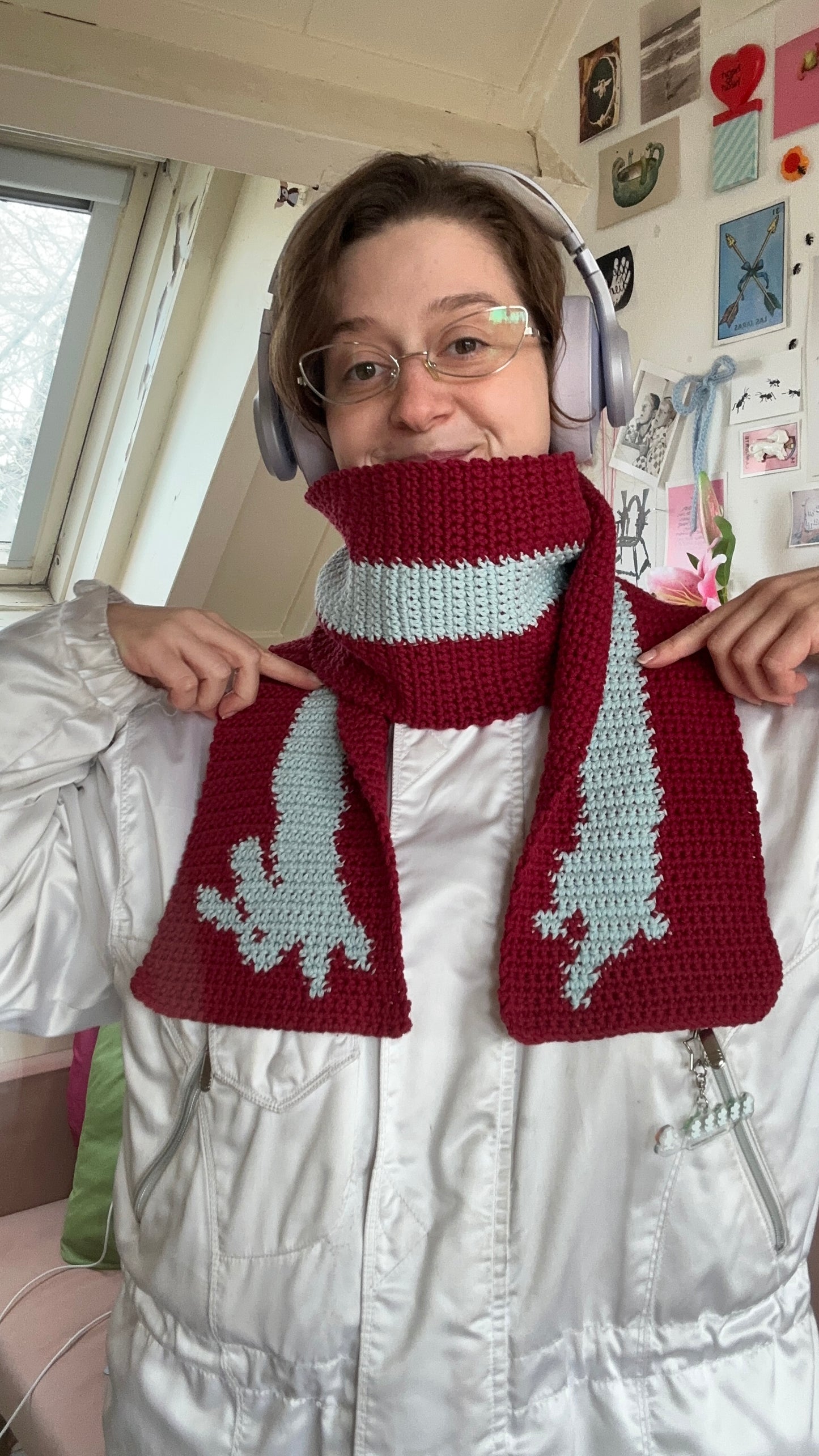 Crochet scarf pattern ✧ Bunny