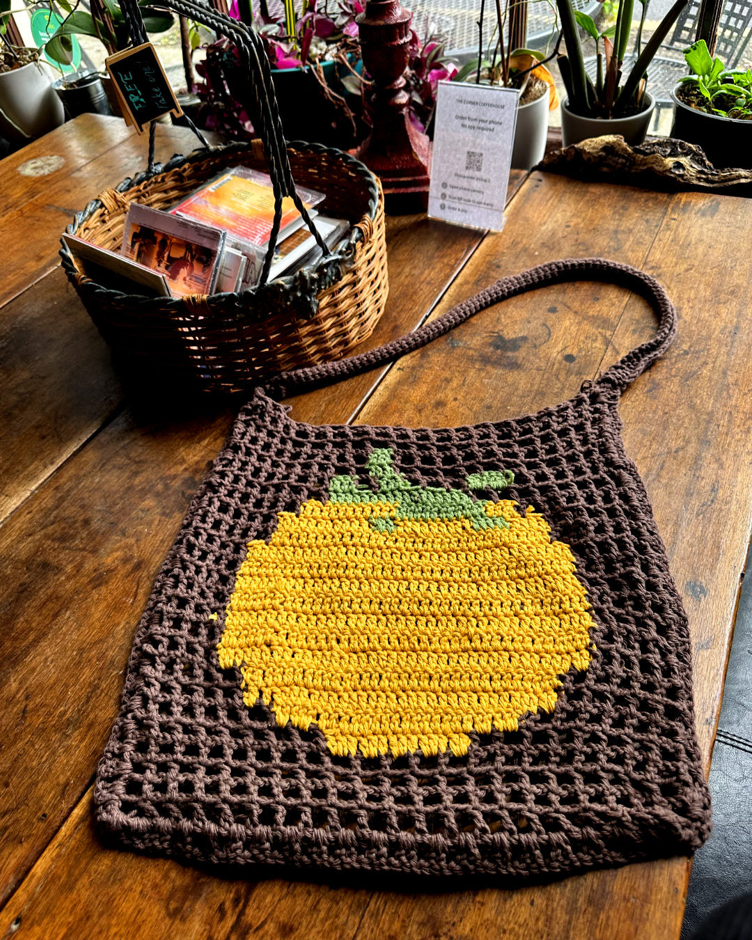 Crochet market bag pattern ✧ Tomato