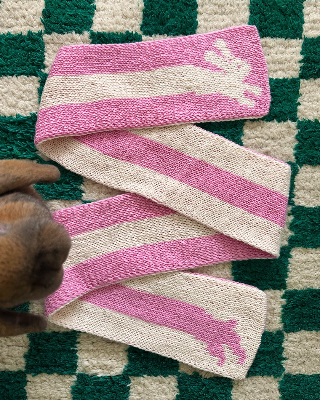 Ready - to - order ✧ Bunny scarf (double - knit) - devout hand