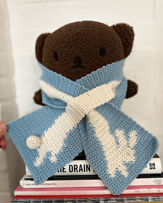 Ready - to - order ✧ Handmade children's Bunny scarf - devout hand