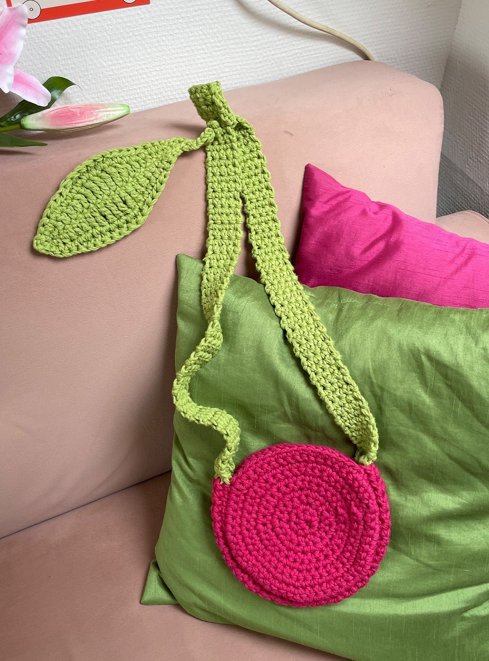 Crochet bag pattern ✧ Sweet Cherry bag - devout hand