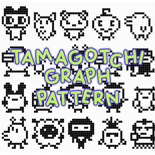 ✧ Free graph pattern: Tamagotchi ✧ - devout hand