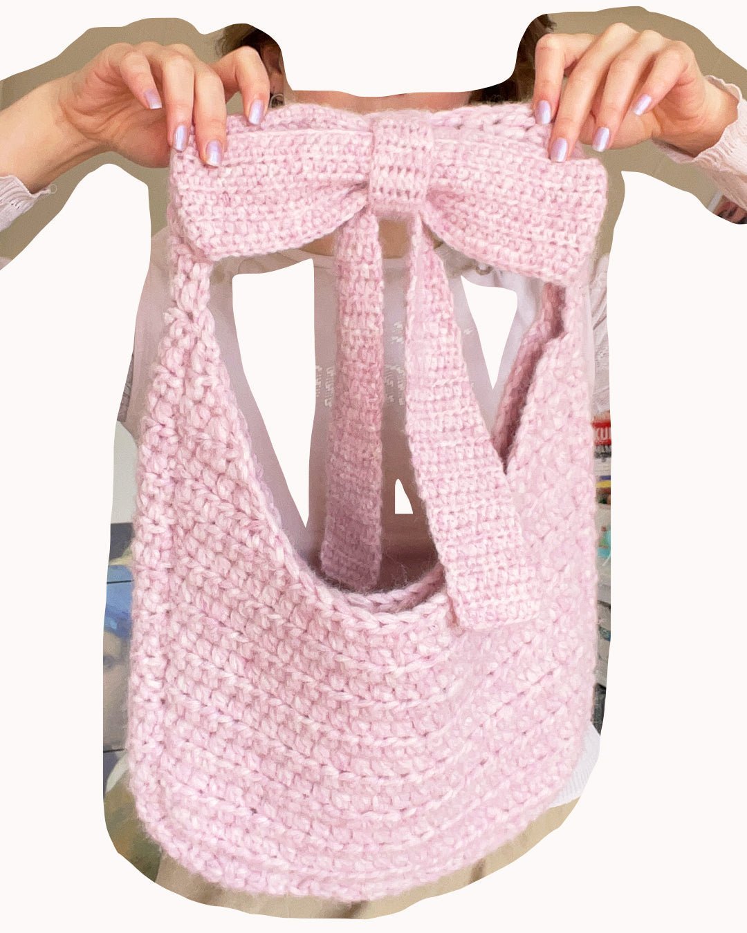 Crochet Bag Pattern ✧ Big Bow bag ✧ by devout hand