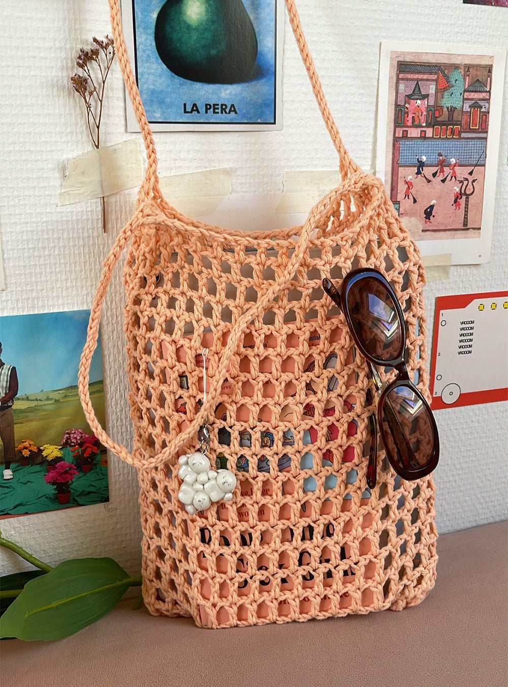 Crochet bag pattern ✧ Mini mesh tote