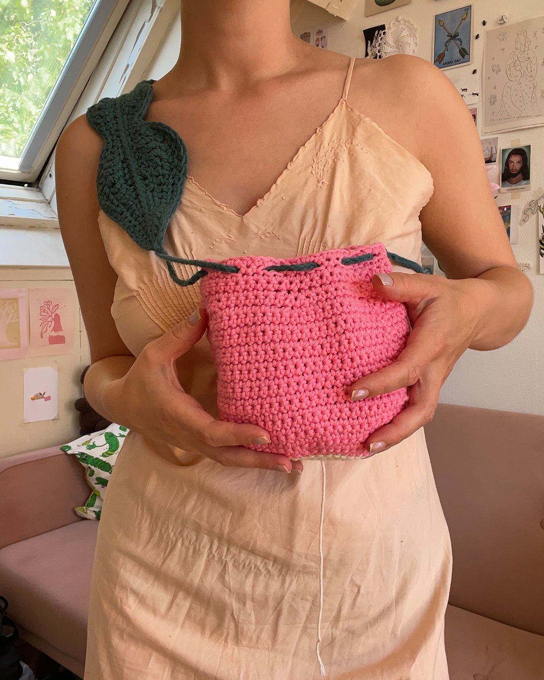 Crochet bag pattern radish