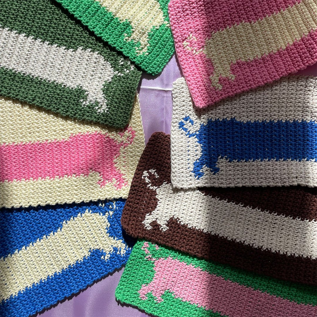 Crochet Scarf Pattern Sausage Dog by devout hand