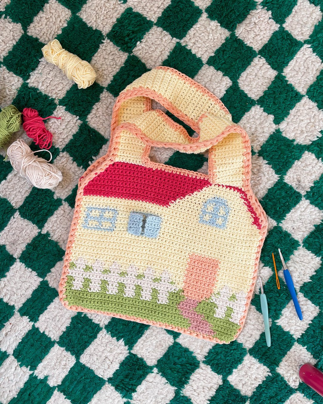 Crochet Bag Pattern - This House Is Not A Home bag